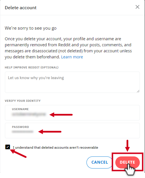 How to Delete Your Reddit Account
